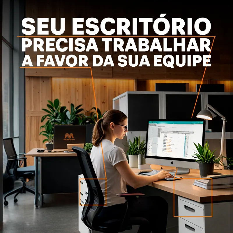 Como melhorar o ambiente de trabalho com a cadeira e a mesa certas
