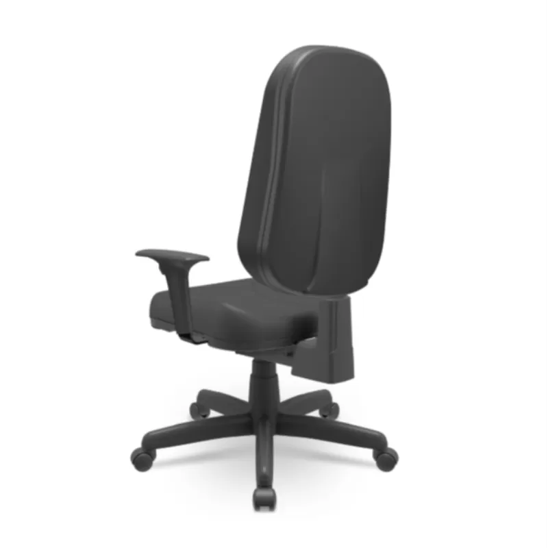 Poltrona Operativa ergonômica NR17 com braço regulável Sintético preto