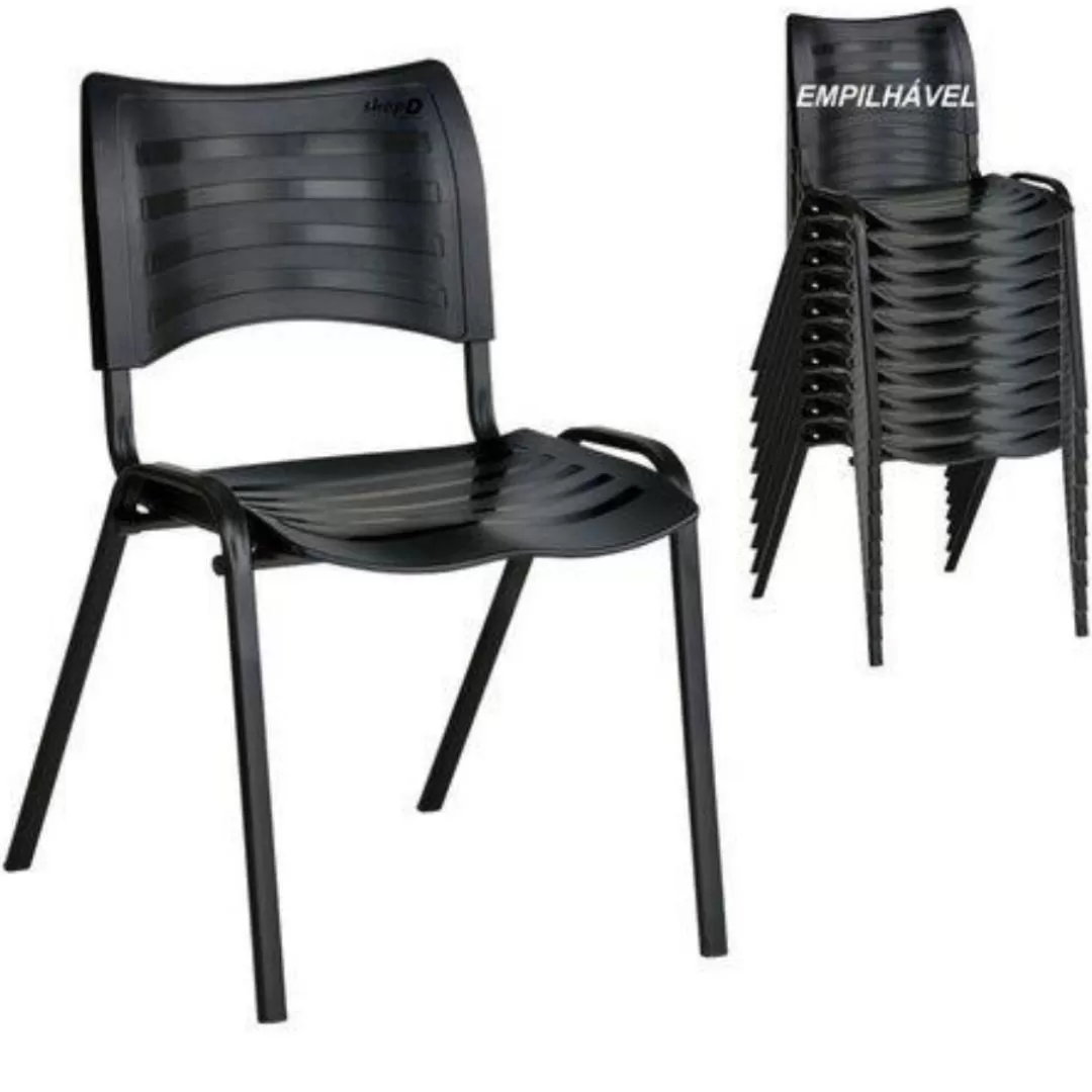 Cadeira ISO Executiva Preta – Resistência e Versatilidade para o seu Espaço