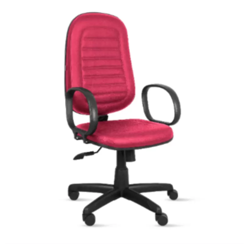 Cadeira Presidente Giratória COM COSTURA e mecanismo relax com Braço