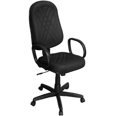 Cadeira Presidente Giratória COM COSTURA E Mecanismo Relax Com Braço